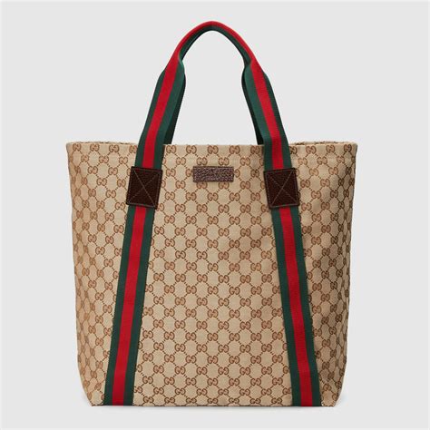 gucci gg canvas tote bag